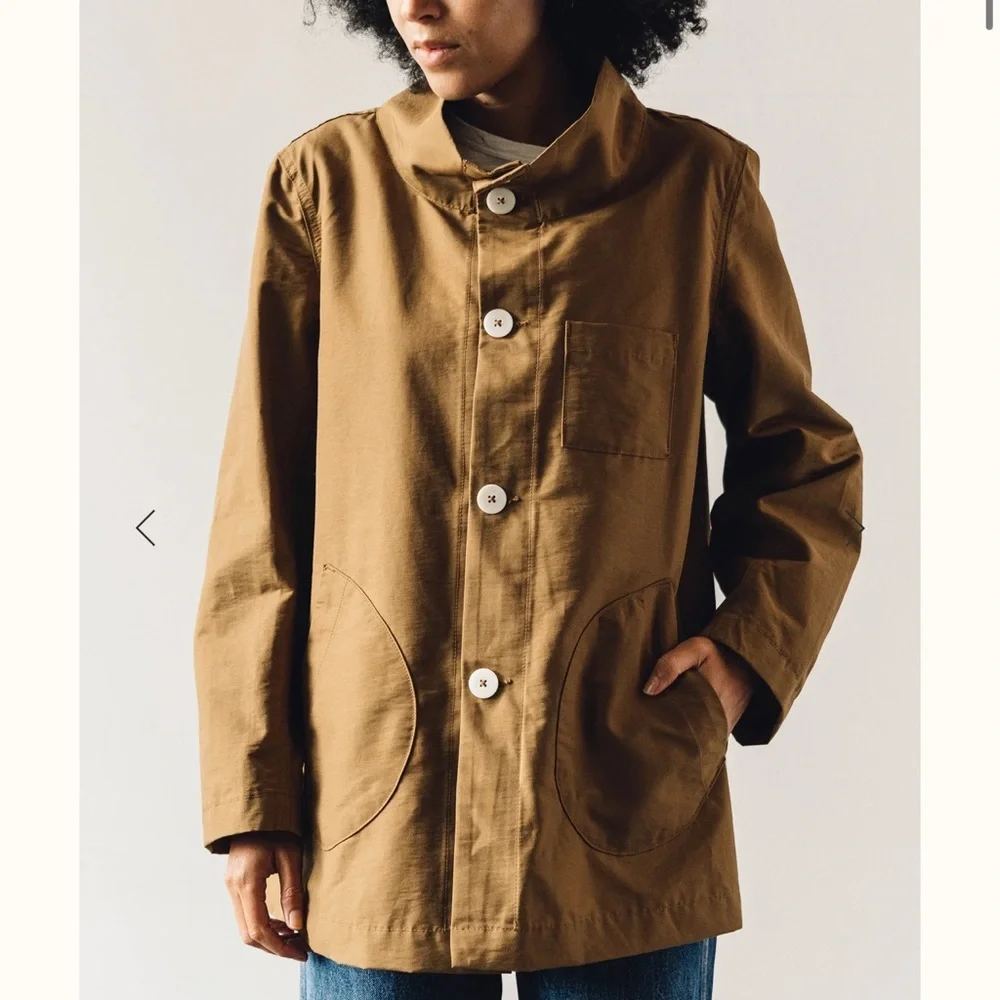 Jesse Kamm Japanese weather cloth jacket Tobacco - small - Picture 4 of 16